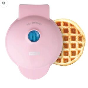 Dash heart mini pink maker waffle . New.
